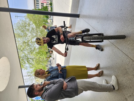 Sprejem ambasadorja Gorenjska Bike Nejca Črnilogarja